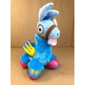 Nanco Blue & Rainbow Winged 'Like Fortnite Loot Llama' Plush 9" Tall NWT